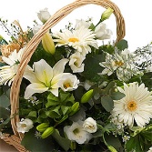 Luxury White Flower Basket